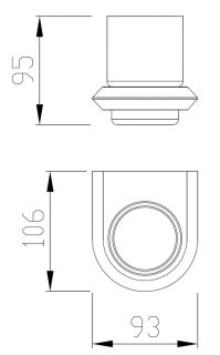 Стакан для зубных щёток ABBER Nord AA1556 хром
