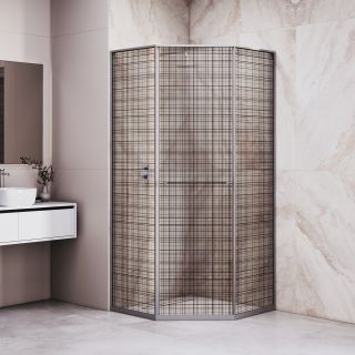 Душевой уголок RGW SV-82Gr "L" 33328299-2410L 90x90 см серый