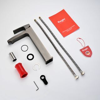 Высокий смеситель для раковины Raglo R01.15.09 графит