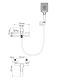 Смеситель для ванны с душем Wonzon & Woghand Flex WW-88037072-CR хром