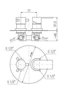 Смеситель для душа Rav Slezak Nil NL186K хром