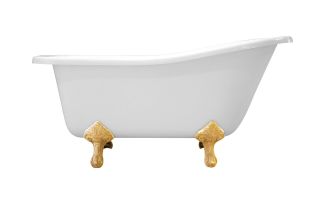 Ванна из литьевого мрамора Эстет Carskaya silk ФР-00014625 150x73см белый матовый