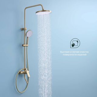 Душевая стойка Splenka S50.24.03 золотой сатин