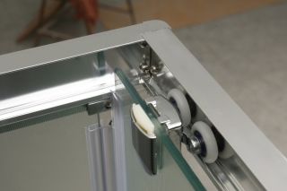 Душевой уголок прямоугольный, хром BelBagno UNIQUE-AH-1-120/135-80-C-Cr