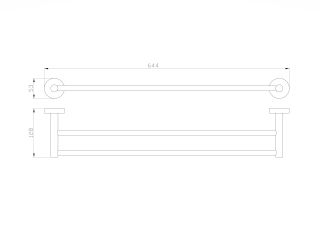 Вешалка для полотенец Wonzon & Woghand Easy WW-8111 хром
