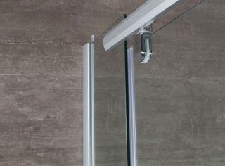 Душевой уголок Erlit Comfort ER10109V-C4 (900x900x2000) пятиугольное, тонированное