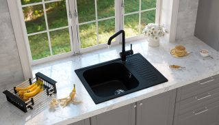 Кухонная мойка Ulgran Classic U-202-344 ультра-чёрный