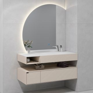 Тумба с раковиной Black&White Universe 9551200R 120 см бежевый