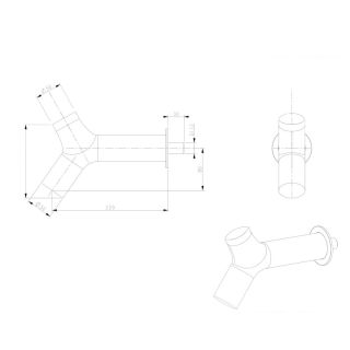 Душевая система встраиваемая Bronze de Luxe LIBERTY 5011GG-P, графит