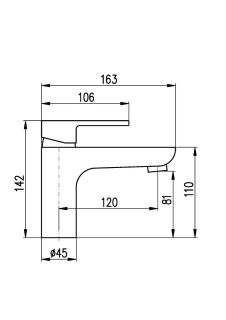 Смеситель для раковины Rav Slezak Vltava VT427.5K хром