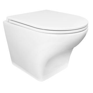 Унитаз подвесной AZARIO Porta AZ-0064 безободковый быстросъемное сиденье микролифт