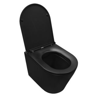 Унитаз подвесной AzarioTeramo AZ -053E-R-MB безободковый с сиденьем микролифт