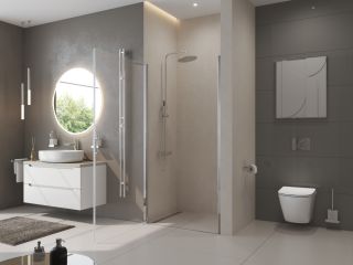 Душевая дверь BelBagno UNO-B-1-85-C-Cr