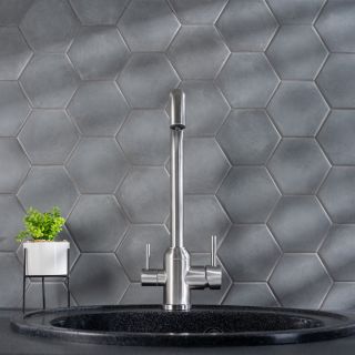 Смеситель для кухни РМС SUS124-017F-015 с подключением фильтра нержавеющая сталь