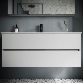 Подвесная тумба под раковину Sancos Urban UR120-1W 120см белый глянец