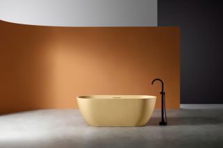 Ванна из искусственного камня ABBER Frankfurt AM9941MS 170x75см песочный матовый