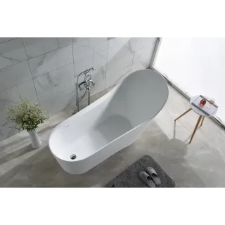 Ванна из искусственного камня Timo Kirsti KIRSTI1785R правая 180x75 см белый