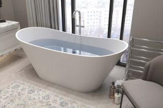 Ванна отдельностоящая Holbi Afina 161x66см белый матовый 1.01.004.11.1