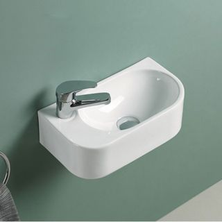 Раковина керамическая Vincea VBS-506L, подвесная, левая