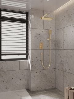 Встраиваемая душевая система VERONA, Золото брашинг