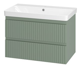 Подвесная тумба под раковину Brevita Victory VIC-09080-0802Я 80см зелёный