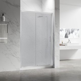 Душевая дверь Veconi Vianno VN-55, 1500x1950, хром, стекло pear