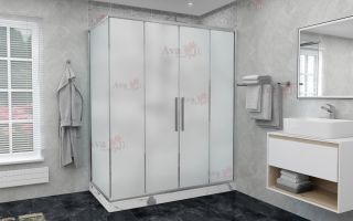 Душевой уголок AvaCan FC2 170-190 + SC 80 MT хром