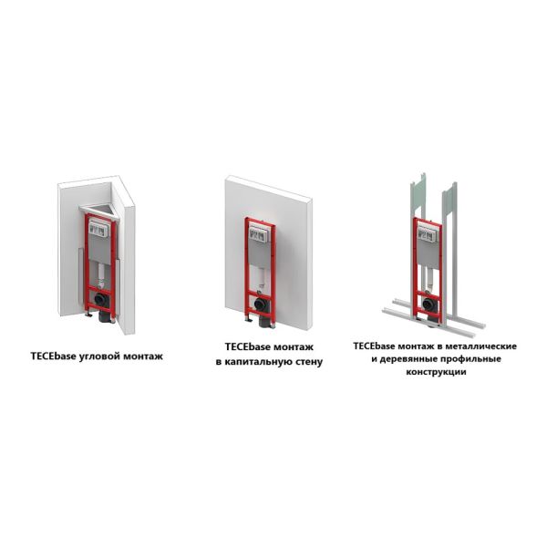 Застенный модуль TECE TECEbase 9400440 со смывным бачком