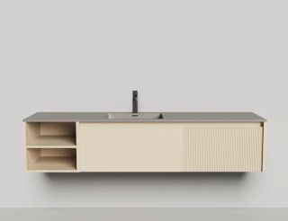 Подвесная тумба Salini Domino 27D118ONA 180см эмаль с открытой полкой Onda Plus