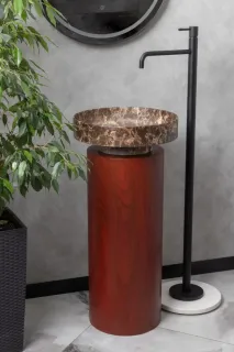 Пьедестал для раковины Armadi Art Sole Corian 801-Base-DOak Dark Oak