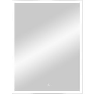 Зеркало с подсветкой Continent Frame Silver LED 700х900 ЗЛП2098