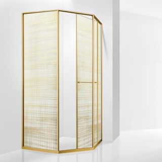 Душевой уголок RGW SV-82Gb "R" 33328200-266R 100x100 см брашированное золото